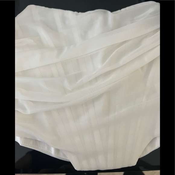 NEW Chiffon Boned Strapless Angled Corset Top - Picture 10 of 12